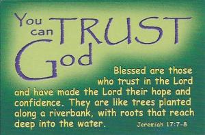 you can trust God